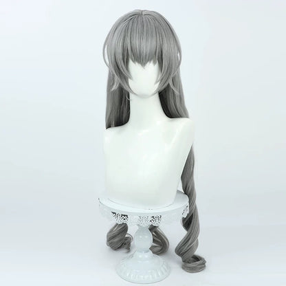 Cosplay Wigs Bronya Rand Grey Curly Wigs Honkai Impact 3rd