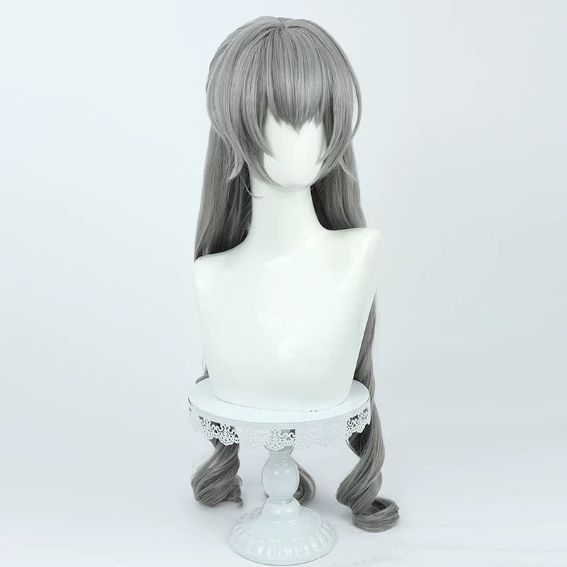 Cosplay Wigs Bronya Rand Grey Curly Wigs Honkai Impact 3rd