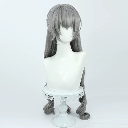 Cosplay Wigs Bronya Rand Grey Curly Wigs Honkai Impact 3rd