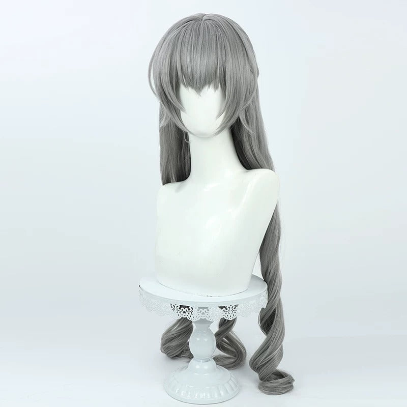Cosplay Wigs Bronya Rand Grey Curly Wigs Honkai Impact 3rd