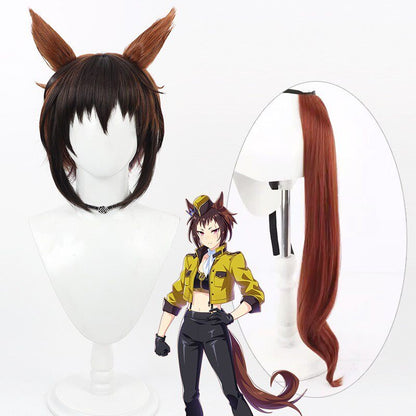 Cosplay Wigs Byerley Turk Two Tone Short Ears Tail Pretty Derby