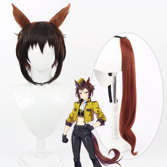 Cosplay Wigs Byerley Turk Two Tone Short Ears Tail Pretty Derby