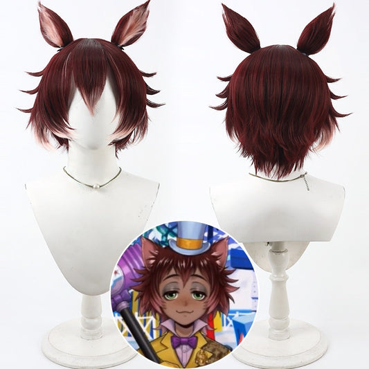 Cosplay Wigs Cat Beastman Gidel Gradient Wigs Disney Twisted-Wonderland