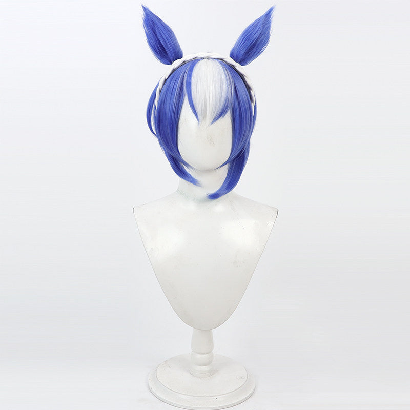 Cosplay Wigs Cesario Blue Ears Tail Umamusume:Pretty Derby