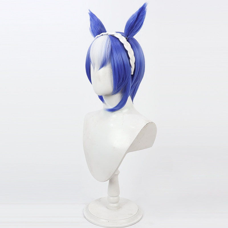 Cosplay Wigs Cesario Blue Ears Tail Umamusume:Pretty Derby