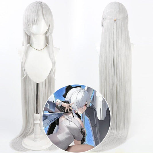Cosplay Wigs Cinderella Silver Extra Long Wigs Goddess of Victory: Nikke
