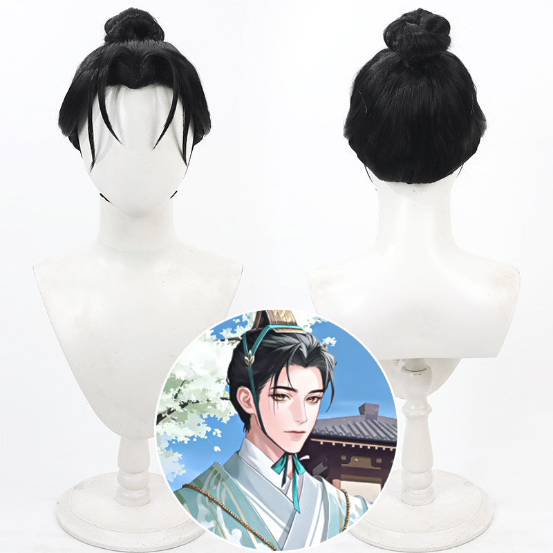 Cosplay Wigs Code: Kite Games Wei Qing Black Wigs