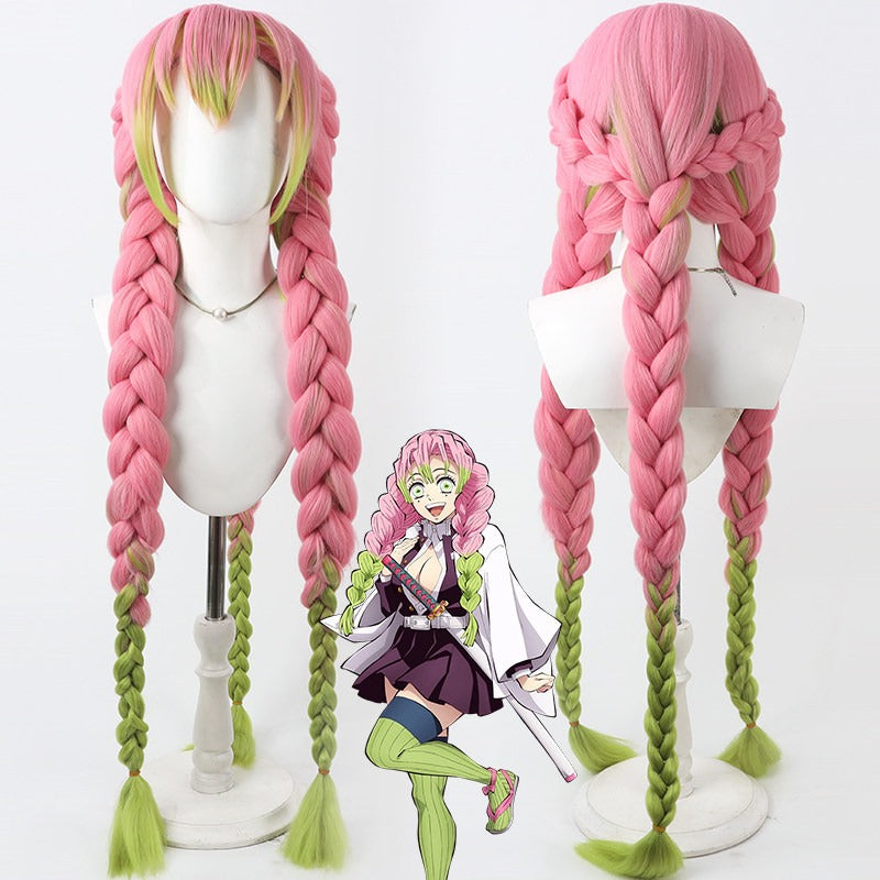 Cosplay Wigs Demon Slayer: Kimetsu no Yaiba Mitsuri Kanroji