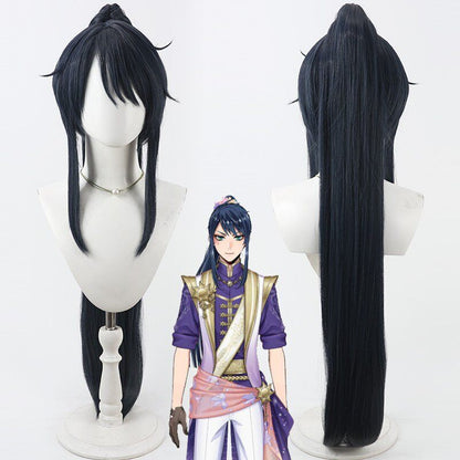 Cosplay Wigs Deuce Spade Split Scalp Ponytail Wigs Disney Twisted-Wonderland