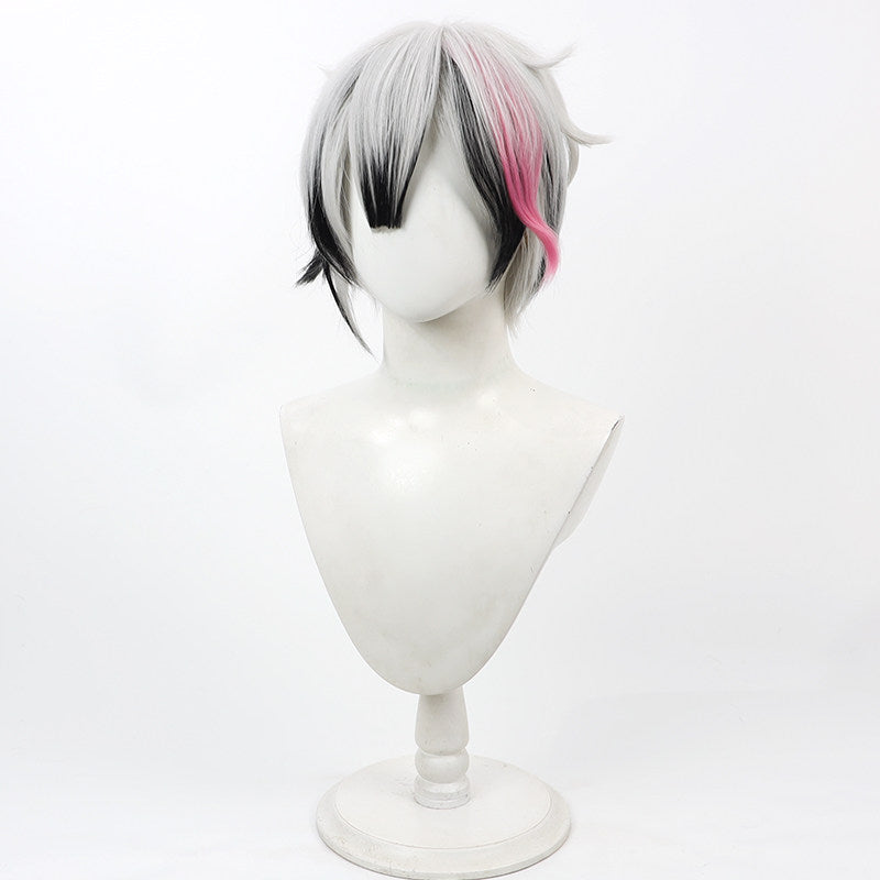 Cosplay Wigs Devil Butler with Black Cat Berrien Cliane Black White Wigs