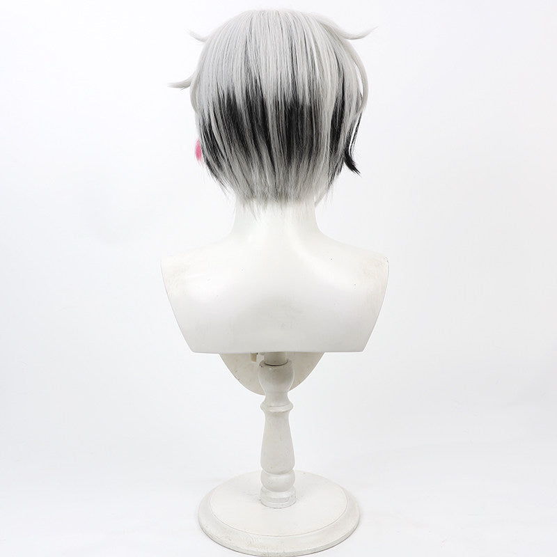 Cosplay Wigs Devil Butler with Black Cat Berrien Cliane Black White Wigs