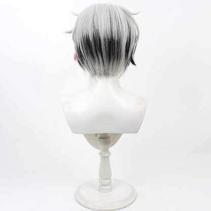 Cosplay Wigs Devil Butler with Black Cat Berrien Cliane Black White Wigs