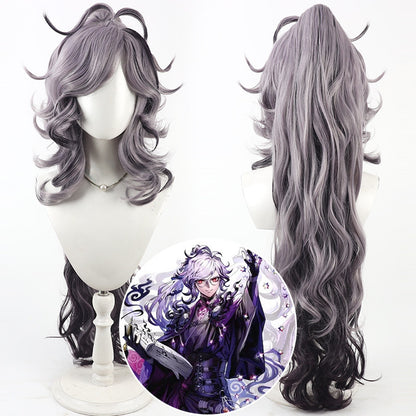 Cosplay Wigs Edmond Dantes FGO Split Curly Ponytail