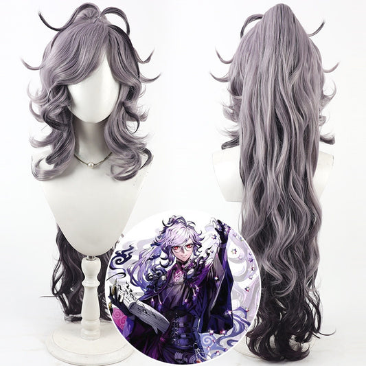 Cosplay Wigs Edmond Dantes FGO Split Curly Ponytail