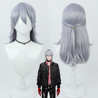 Cosplay Wigs Fulgur Ovid NIJISANJI EN NOCTYX Group VTuber Light Blue Wigs