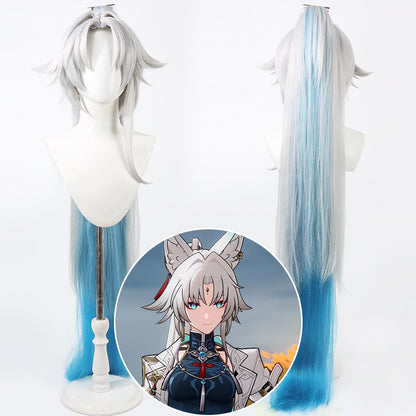 Cosplay Wigs Game Feixiao Silver Gradient Wigs