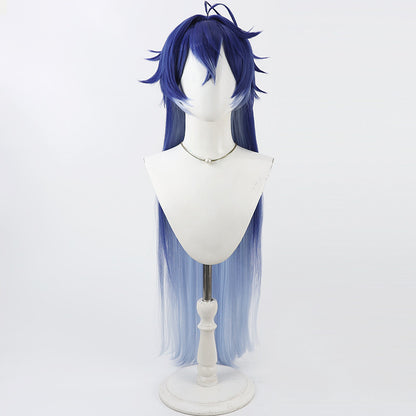 Cosplay Wigs Game Kyryll Chudomirovich Flins Dark Blue Wigs Genshin Impact
