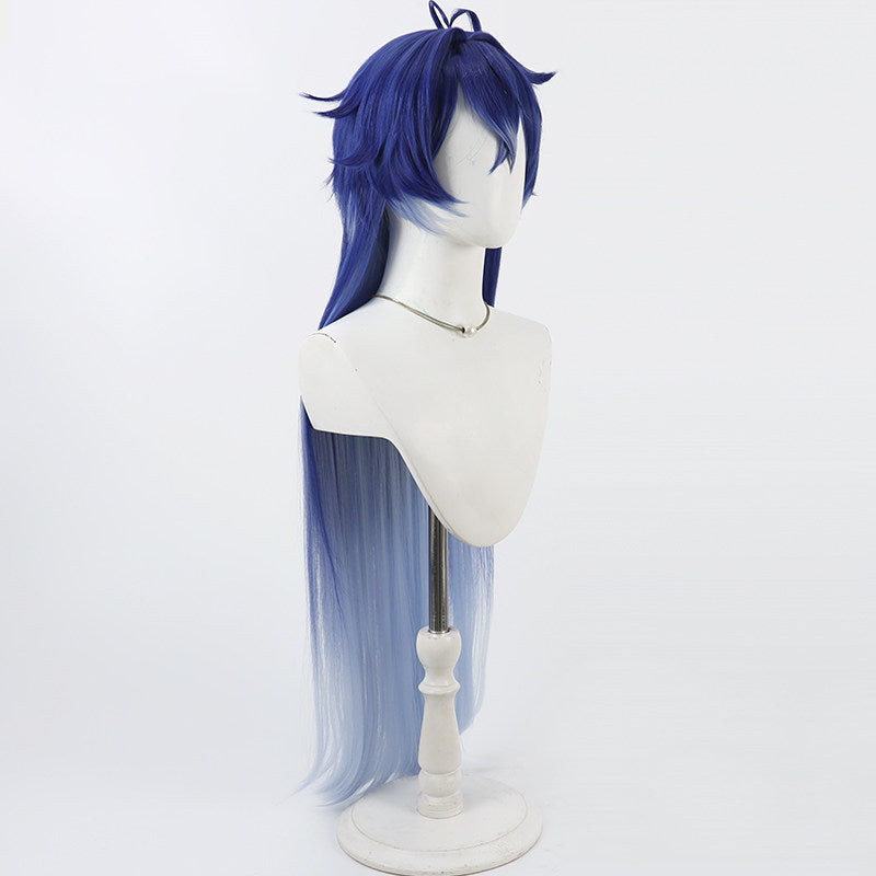Cosplay Wigs Game Kyryll Chudomirovich Flins Dark Blue Wigs Genshin Impact
