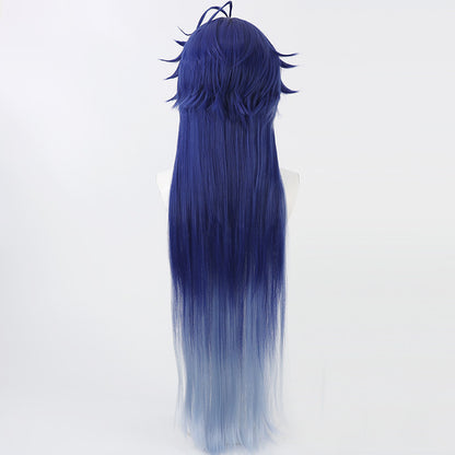 Cosplay Wigs Game Kyryll Chudomirovich Flins Dark Blue Wigs Genshin Impact