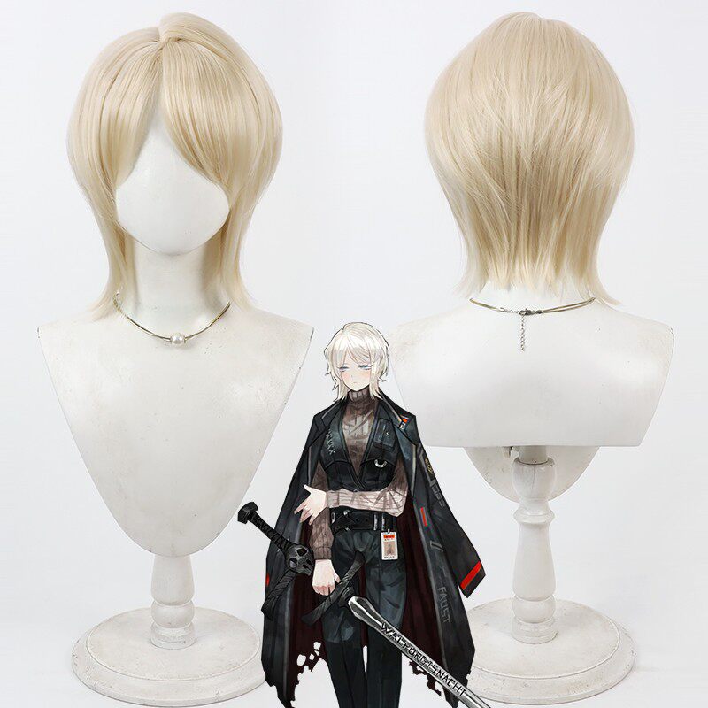 Cosplay Wigs Game Limbus Company Faust Yellow Wigs