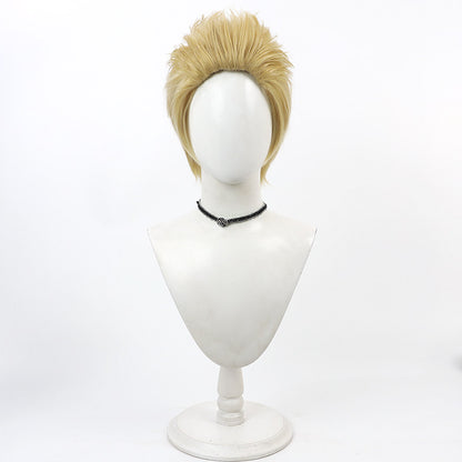 Cosplay Wigs Game Tower of God Jwang Yellow Fluffy Wig