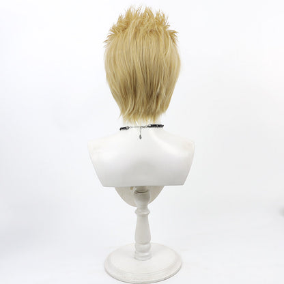 Cosplay Wigs Game Tower of God Jwang Yellow Fluffy Wig