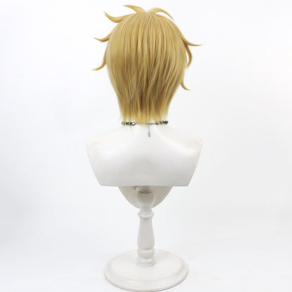 Cosplay Wigs Game Tower of God Jwang Yellow Fluffy Wig