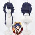 Cosplay Wigs Game Xiangling Lantern Festival Braid Wigs Genshin Impact