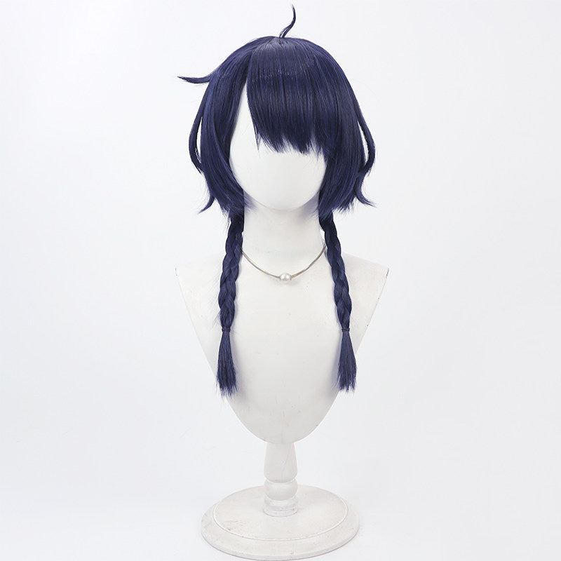 Cosplay Wigs Game Xiangling Lantern Festival Braid Wigs Genshin Impact