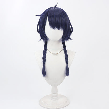 Cosplay Wigs Game Xiangling Lantern Festival Braid Wigs Genshin Impact