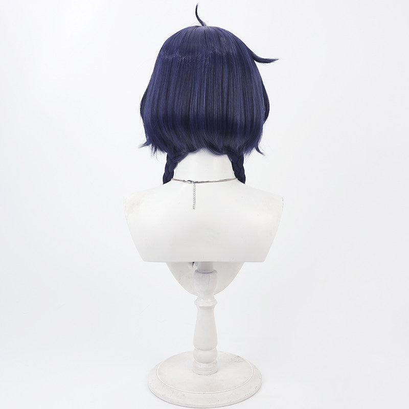 Cosplay Wigs Game Xiangling Lantern Festival Braid Wigs Genshin Impact