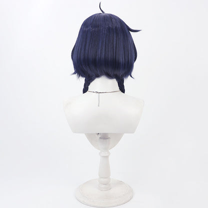 Cosplay Wigs Game Xiangling Lantern Festival Braid Wigs Genshin Impact