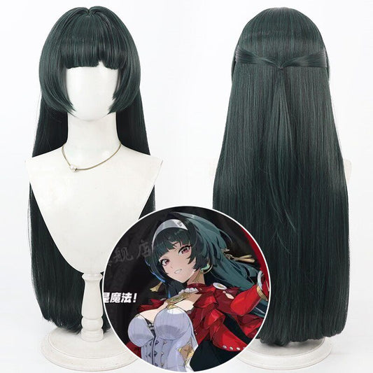 Cosplay Wigs Games Astra Yao Dark Green Wigs Zenless Zone Zero