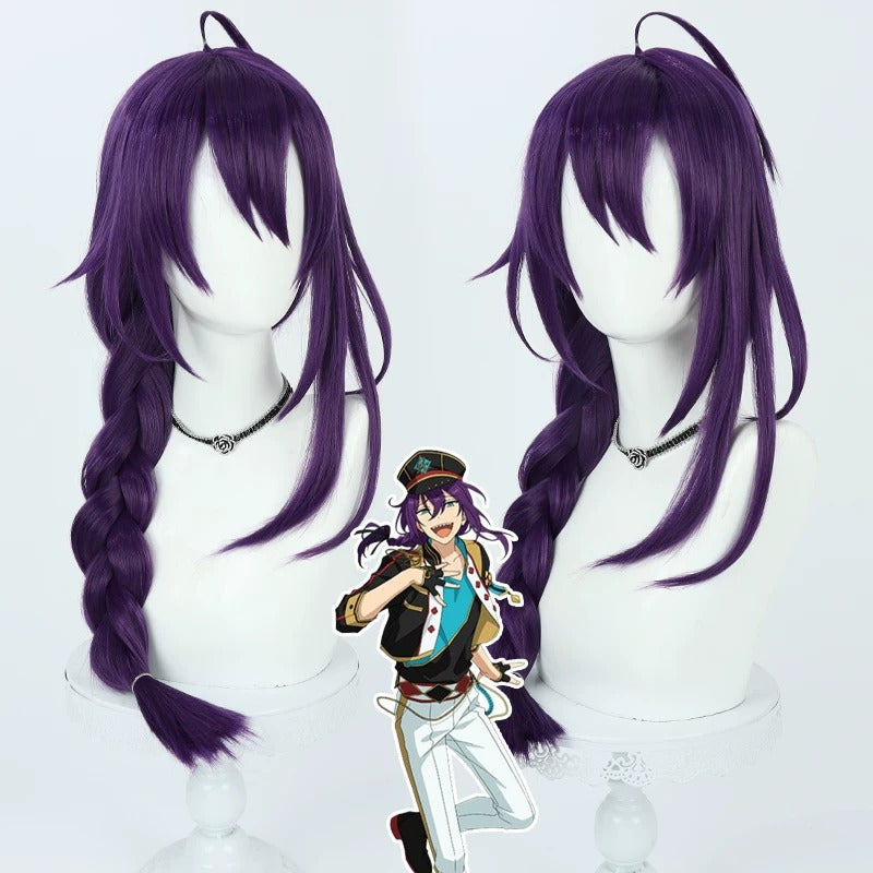 Games Cosplay Wigs Game Mayoi Ayase Purple Wigs Ensemble Stars!