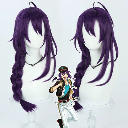 Games Cosplay Wigs Game Mayoi Ayase Purple Wigs Ensemble Stars!
