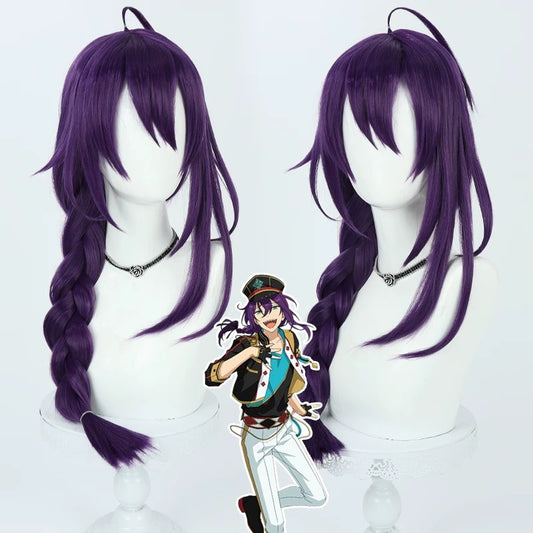 Games Cosplay Wigs Game Mayoi Ayase Purple Wigs Ensemble Stars!