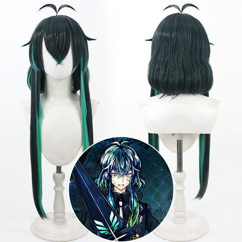 Cosplay Wigs Games Bastien Kelly Devil Butler with Black Cat