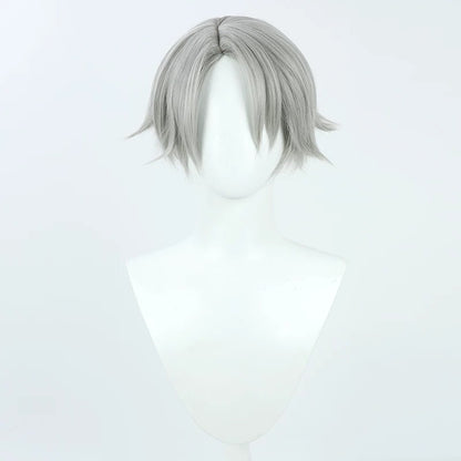 Cosplay Wigs Games Embalmer Gat Identity V Silver Grey Wigs
