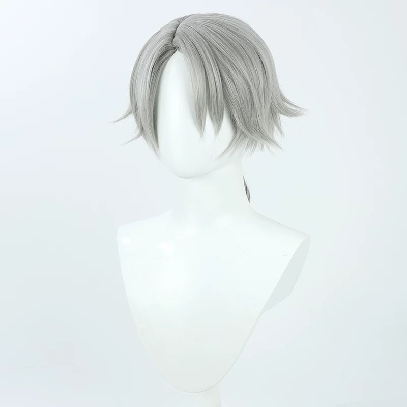 Cosplay Wigs Games Embalmer Gat Identity V Silver Grey Wigs