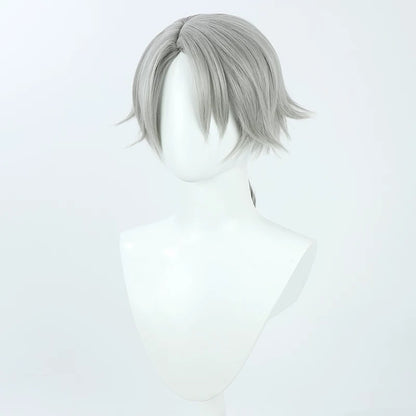 Cosplay Wigs Games Embalmer Gat Identity V Silver Grey Wigs