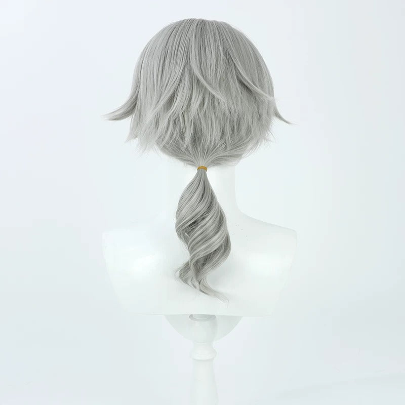 Cosplay Wigs Games Embalmer Gat Identity V Silver Grey Wigs