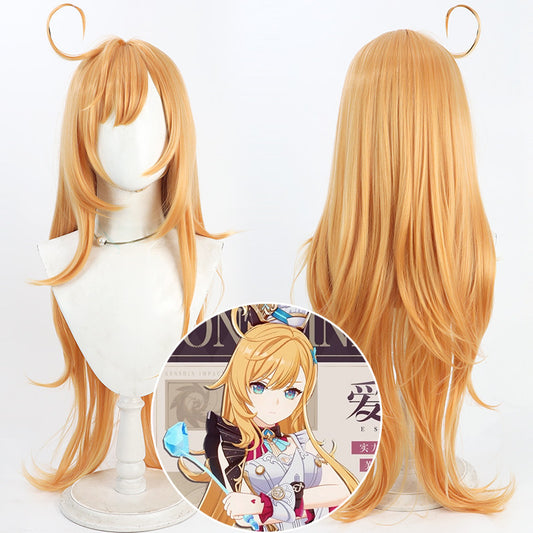 Cosplay Wigs Games Escoffier Genshin Impact Golden Wigs
