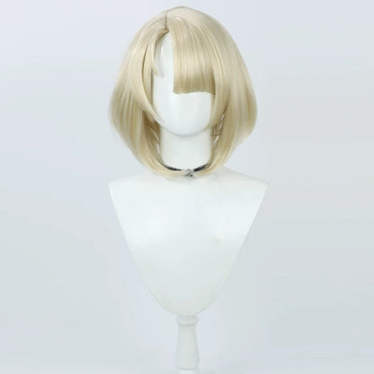 Cosplay Wigs Games Freminet Snezhevich Pale Yellow Wigs Genshin Impact