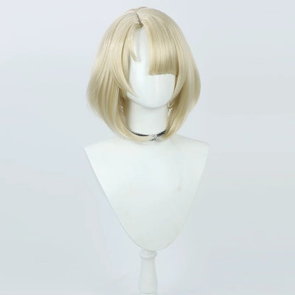 Cosplay Wigs Games Freminet Snezhevich Pale Yellow Wigs Genshin Impact