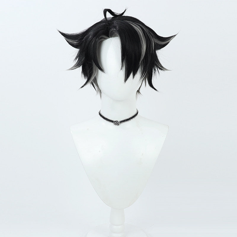 Cosplay Wigs Games Genshin Impact Wriothesley Black Wigs