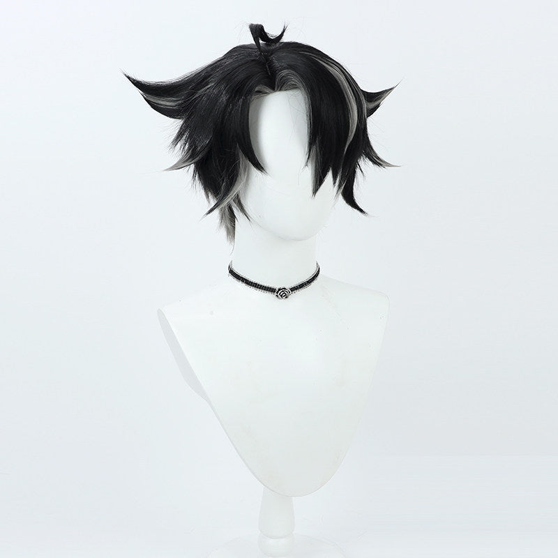 Cosplay Wigs Games Genshin Impact Wriothesley Black Wigs