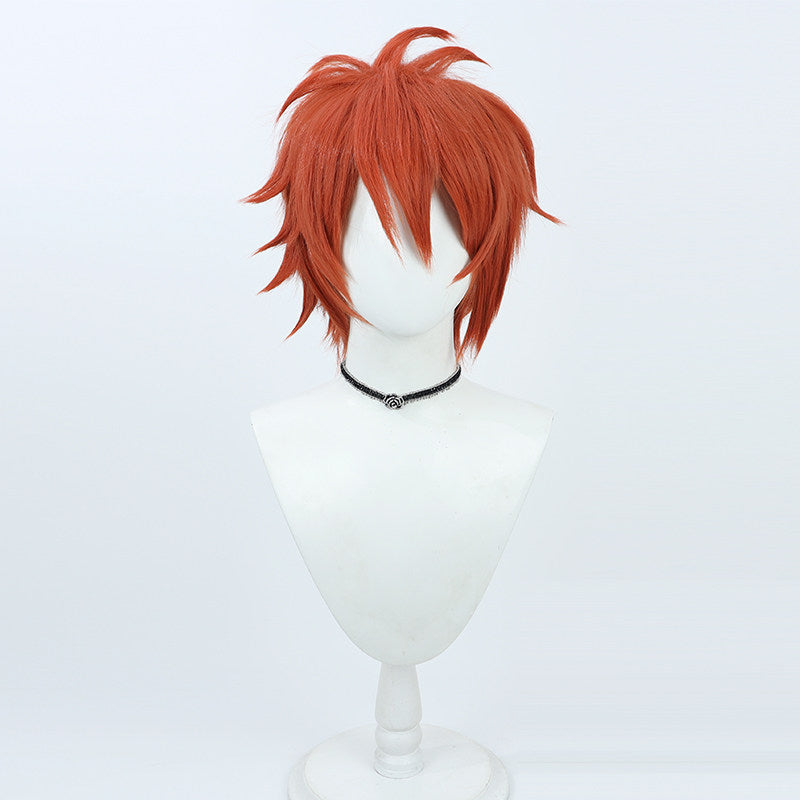 Cosplay Wigs Games IDOLiSH7 Riku Nanase Orange Red Wigs