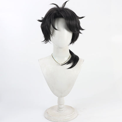 Cosplay Wigs Games Identity V BLK Team Aesop Carl Long Ponytail Wig