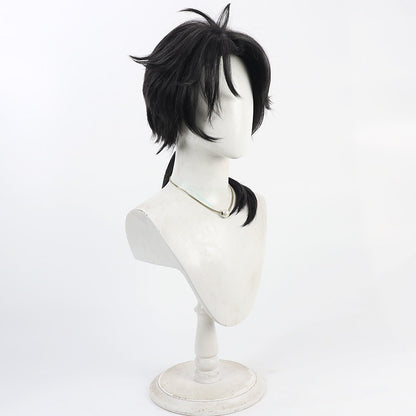 Cosplay Wigs Games Identity V BLK Team Aesop Carl Long Ponytail Wig