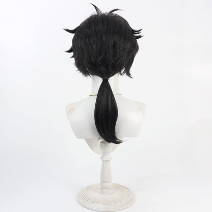 Cosplay Wigs Games Identity V BLK Team Aesop Carl Long Ponytail Wig
